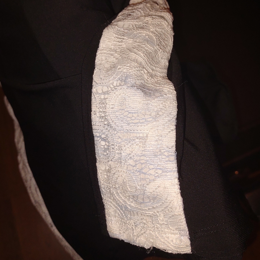 Chaps Black/White Mini Dress - XL - Picture 4 of 4